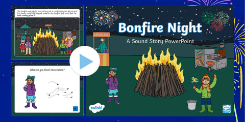 Bonfire Night Themed Shadow PowerPoint
