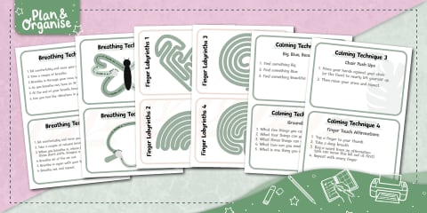 Calm Down Corner Posters and Lettering Pack | Therapeutic Classroom ...