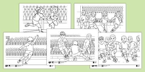 Springbok Rugby Team Coloring Springboks- Rugby World Cup Champions 2023