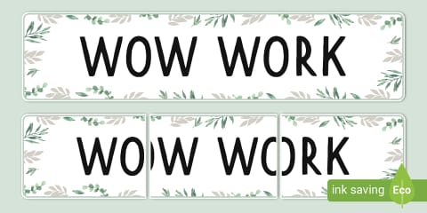 Muted Botanical Themed Literacy Display Banner