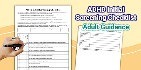 ADHD Questionnaire Adult Guidance for Special Education