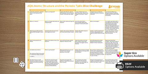 AQA GCSE Atomic Structure and the Periodic Table Quiz Revision Pack