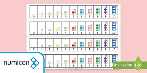 0 to 20 with Numicon Shapes Number Track