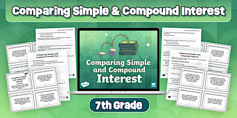 Seventh Grade Calculating Simple Interest Quiz