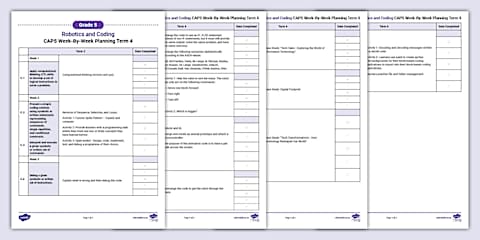 Teacher Grade 5 Robotics and Coding - Term 2 - Guide: Week-by-week ...