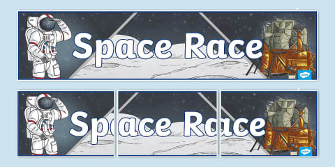 Space Race Display Poster