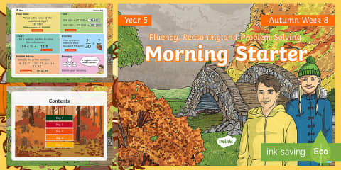 Year 5 Maths Autumn Morning Starter PowerPoint 7