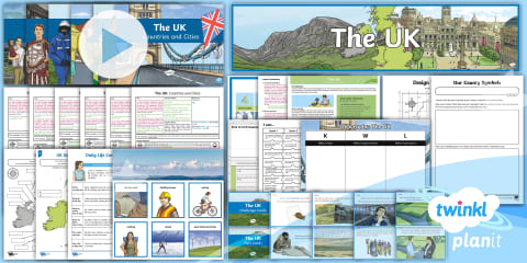 Geography: The UK: Countries and Cities Year 3 Lesson Pack 1