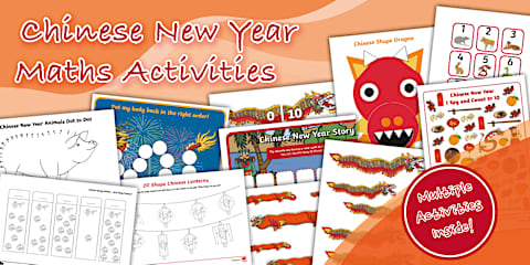 Chinese New Year EYFS Interactive Poster and Resource Pack 4xA4