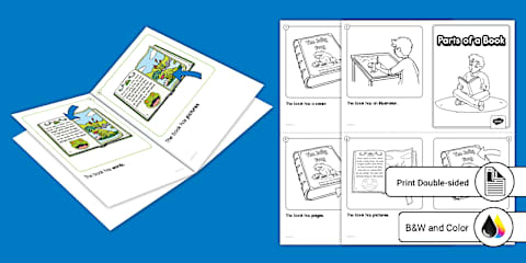 Parts of a Book Early Emergent Reader eBook