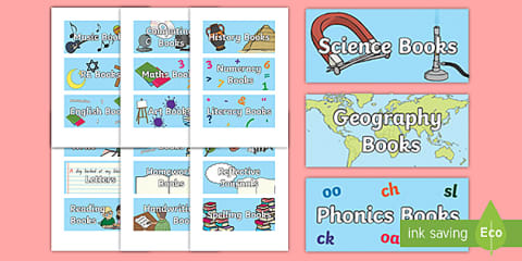 Editable Additional Book Labels