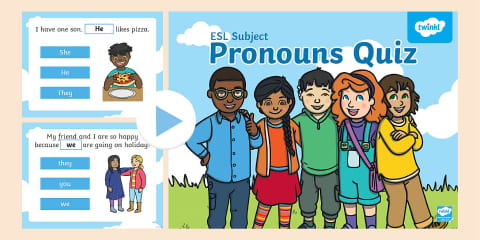 ESL Subject Pronouns Interactive Quiz
