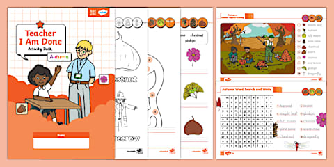Teacher I Am Done Activity Pack | Spring | Lv.1
