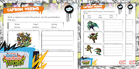 TMNT: Pencil Control and Letter Formation Activity Booklet