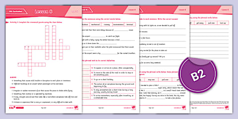 ESL Curriculum Level 14 Lesson 9 Activity Sheet