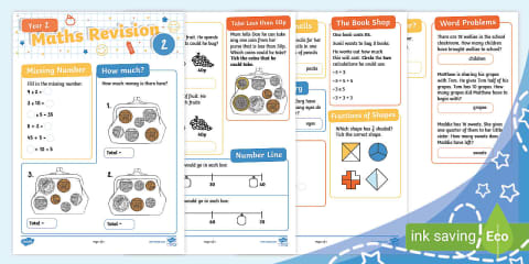Year 2 Non-Statutory SATs: Parent's Maths Revision Activity Worksheets ...