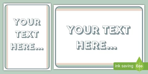 There Are _ Children in Class Today 3D Effect Themed Editable Poster