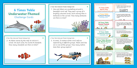 Autumn Outdoor Maths Fractions and Time Challenge Cards