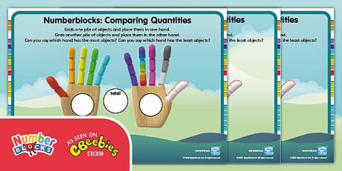 Number Block Comparing Worksheet Numberblocks: Blockzilla Comparing Numbers Activity