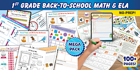 First Grade First Week of School Activity Pack