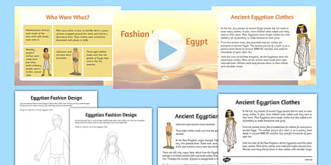 KS2 Ancient Egyptian Clothing Fact File