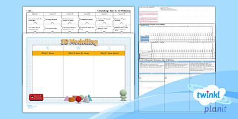 Computing: 3D Modelling: Year 6 Unit Book Cover