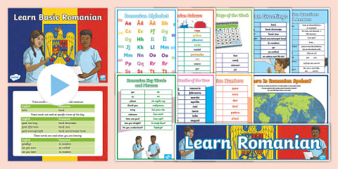 Number Flash Cards Romanian Translation
