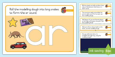 -ar Digraph Word Cards