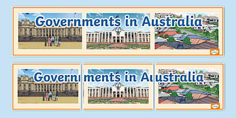 State Government Responsibilities Information Display Poster