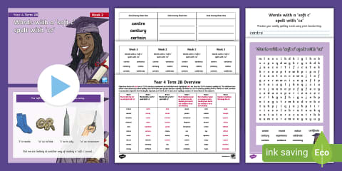 Year 4 Term 2B Week 1 Spelling Pack