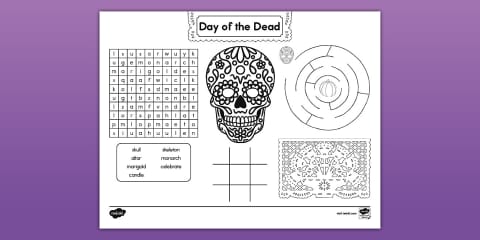 Day of the Dead 3D Sugar Skull Paper Craft