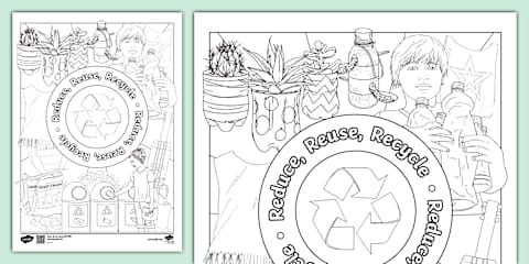 Reduce, Reuse, Recycle Sorting Cards