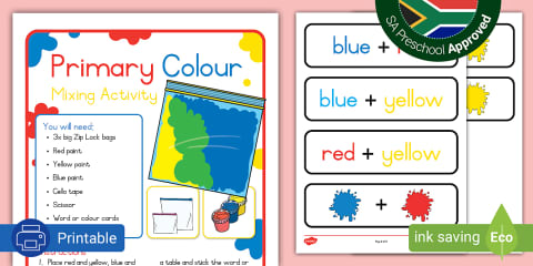 Preschool: Colours - Colour Sorting Activity