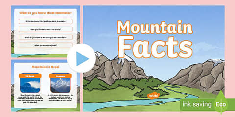 Diagram of a Mountain KS2 Labelling Activity