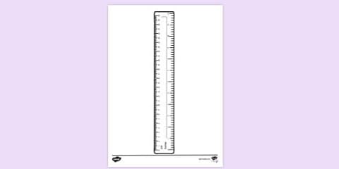 Ruler Colouring Sheet
