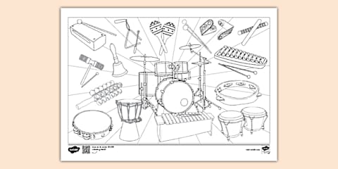 Musical Notes Colour In Musical Notes Colouring Sheet