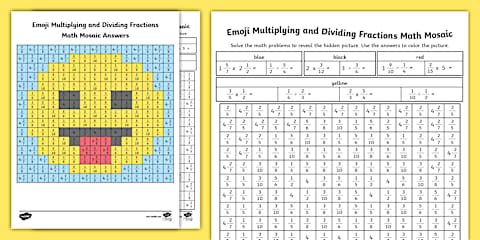 Multiplication Using Carry Out Fifth Grade Reindeer Flight School Multiplying Fractions by Whole ...