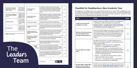 School Improvement Development Plan SIDP Checklist