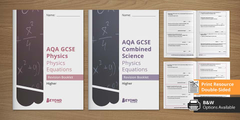 Combined Science: Physics Equations Revision Questions Booklet