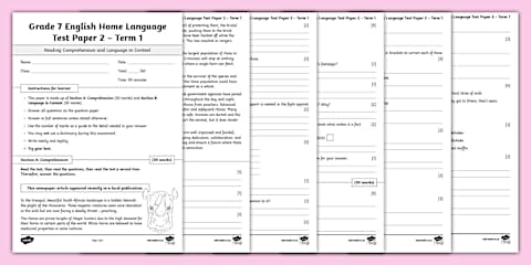 Grade 7 - English First Additional Language – Comprehension and