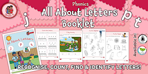 Grade R Phonics - Sounds g, q Letter Family Poster (CAPS Aligned)