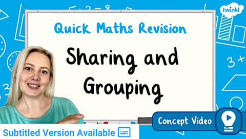 Making Equal Groups - Grouping | KS1 Maths Concept Video