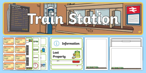 Train Station Dramatic Play Pack