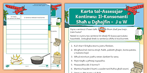 Rotob Karta tal-Assessjar Kontinwu: Il-Konsonanti Qawwijin u Rotob
