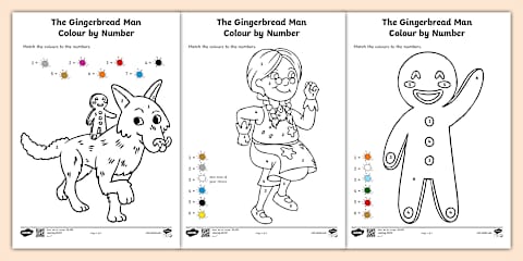The Gingerbread Man Cut and Stick Story Map Activity