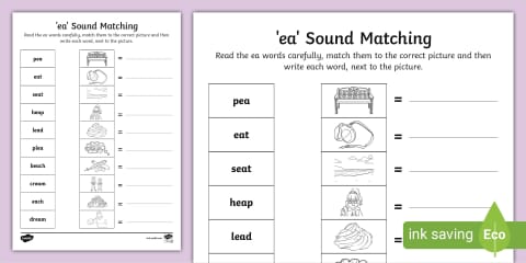 'ee' Read and Write Worksheet