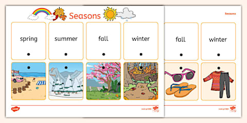 Seasons Senses Display Posters Resource Pack