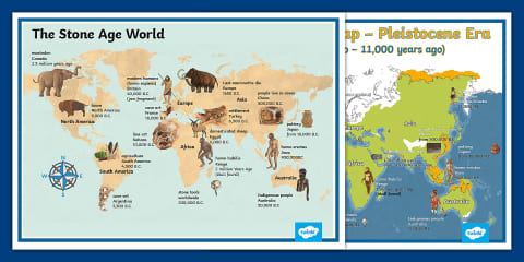 Paleolithic, Mesolithic, and Neolithic Informational Poster