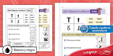 Plan de lectoescritura: La letra T - Lectura 2