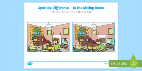 Bathroom Spot the Difference Activity